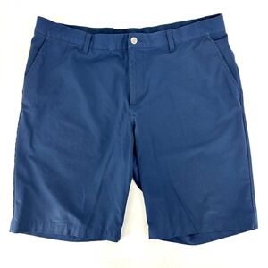 Adidas Shorts Mens Size 38 Performance Stretch Golf Prime Blue Sport Outdoors